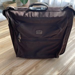 Tumi Nylon Wheeled Rolling Tote Carry On Case Brown